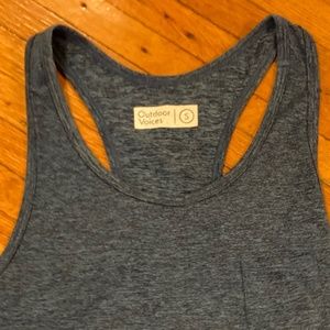 outdoor voices racerback tank top - heathered blue